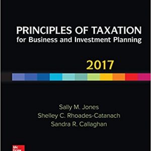 Testbook Solutions Principles of Taxation for Business and Investment Planning 20th Edition Sally Jones