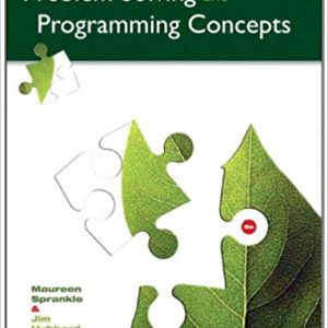 Solution Manual Problem Solving and Programming Concepts 9th Edition by Maureen Sprankle