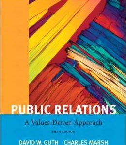 Testbook Solutions Public Relations A Value Driven Approach 5th Edition David Guth