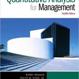 Testbook Solutions Quantitative Analysis for Management 12th Edition Barry Render