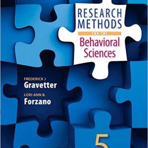 Testbook Solutions Research Methods for the Behavioral Sciences 5th Edition Frederick J Gravetter