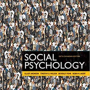 Testbook Solutions Social Psychology 6th Canadian Edition by Elliot Aronson