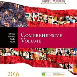 Testbook Solutions South Western Federal Taxation 2016 Comprehensive 39th Edition William Hoffman