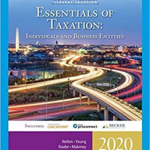 Solution Manual South Western Federal Taxation 2020 Essentials of Taxation Individuals and Business Entities 23rd Edition by Annette Nellen