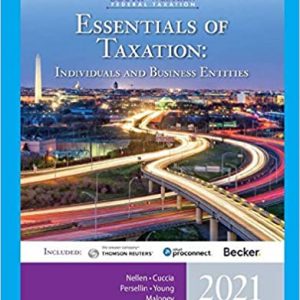 Solution Manual South Western Federal Taxation 2021 Essentials of Taxation Individuals and Business Entities 24th Edition by Annette Nellen