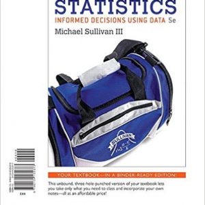 Testbook Solutions Statistics Informed Decisions Using Data Books A La Carte 5th Edition Michael Sullivan