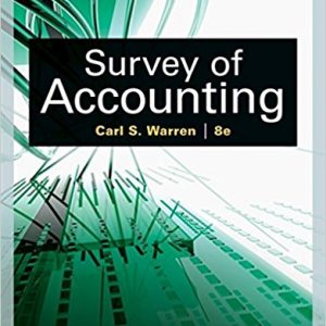 Testbook Solutions Survey of Accounting 8th Edition Carl Warren