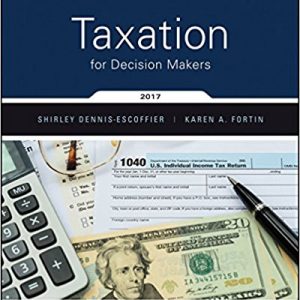 Testbook Solutions Taxation for Decision Makers 2017 Edition Shirley Dennis Escoffier