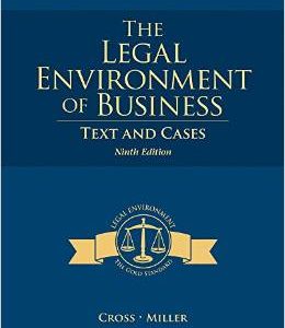 Testbook Solutions The Legal Environment of Business Text and Cases 9th Edition Roger LeRoy Miller