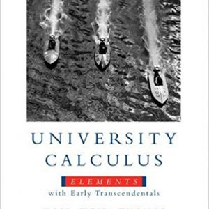 Solutions Manual for University Calculus Elements with Early Transcendentals 1st Edition by Joel R. Hass