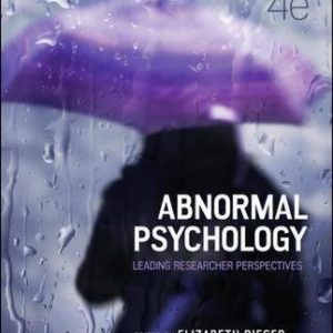 Test Bank Abnormal Psychology 4th Edition by Elizabeth Rieger