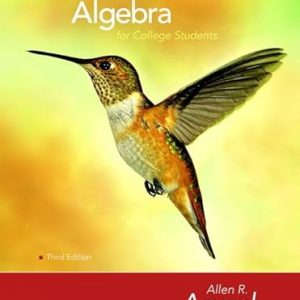 Test Bank Algebra for College Students 3rd Edition by Allen R. Angel