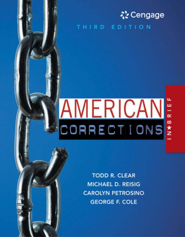 Test Bank American Corrections in Brief 3rd Edition by Todd R. Clear