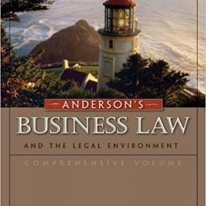 Test Bank Andersons Business Law and the Legal Environment Comprehensive Volume 21st edition by David Twomey