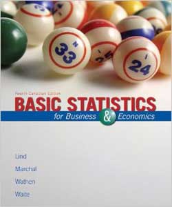 Test Bank Basic Statistics for Business and Economics 4th Canadian Edition by Lind