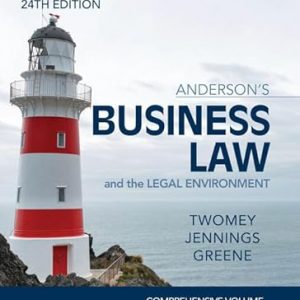 Test Bank Business Law and The Legal Environment Comprehensive 24th Edition by David P. Twomey