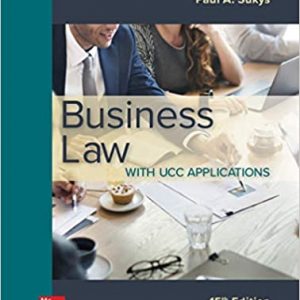 Test Bank Business Law with UCC Applications 15th Edition by Paul Sukys