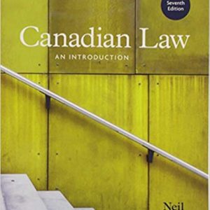 Test Bank Canadian Law An Introduction 7th Edition by Neil Boyd