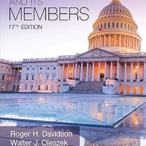 Test Bank Congress and Its Members 17th Edition by Roger H. Davidson