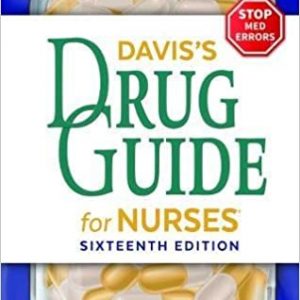 Test Bank Davis s Drug Guide for Nurses 16th Edition by April Hazard Valler