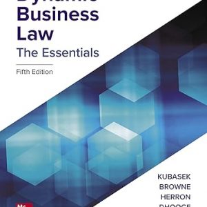 Test Bank Dynamic Business Law The Essentials The Essentials 5th Edition by Nancy Kubasek