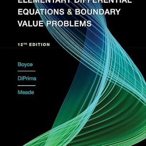 Test Bank Elementary Differential Equations and Boundary Value Problems 12th Edition William E. Boyce