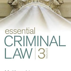 Test Bank Essential Criminal Law 3rd Edition Matthew Lippman