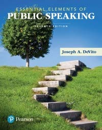 Test Bank Essential Elements of Public Speaking 7th Edition by joseph A. DeVito