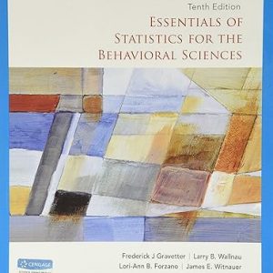 Test Bank Essentials of Statistics for the Behavioral Sciences 10th Edition by Frederick J Gravetter