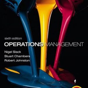 Test Bank Operations Management 6th Edition by Nigel Slack