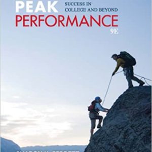 Test Bank Peak Performance Success in College and Beyond 9th Edition by Sharon Ferrett