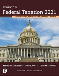 Test Bank Pearsons Federal Taxation 2021 Corporations Partnerships Estates by Timothy J. Rupert