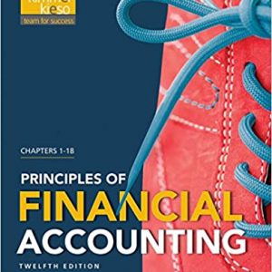 Test Bank Principles of Financial Accounting Chapters 1-18 12th Edition by Jerry J. Weygandt