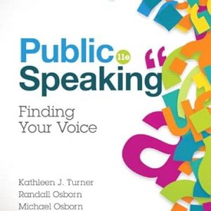 Test Bank Public Speaking Finding Your Voice 11th Edition by Kathleen J. Turner