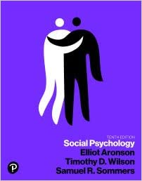 Test Bank Social Psychology 10th Edition by Elliot Aronson