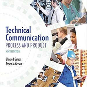 Test Bank Technical Communication Process and Product 9th Edition by Sharon J. Gerson