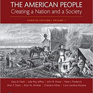 Test Bank The American People Creating a Nation and a Society Concise Edition Volume 1 8th Edition by Gary B Nash